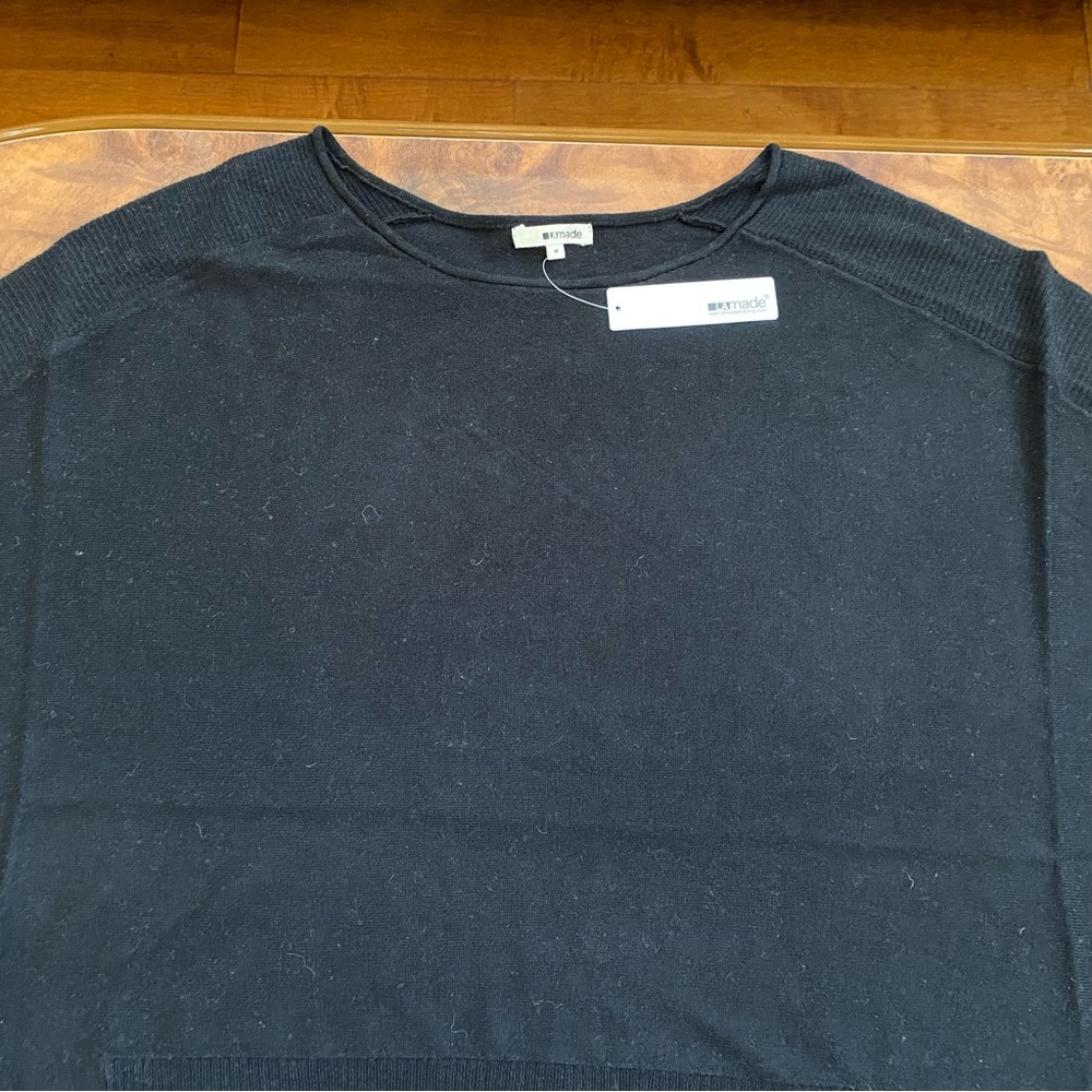 NWT LAmade Women's Stripe Three-Quarter Sleeve Boat Neck Top - Picture 6 of 12
